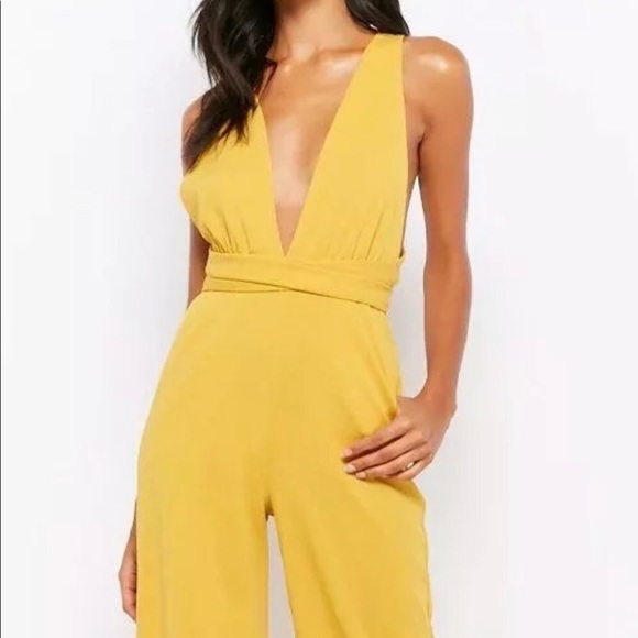 Forever 21 Other - Super cute yellow/mustard colored jumpsuit